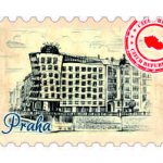 Magnetka známka Praha Tančící dům.