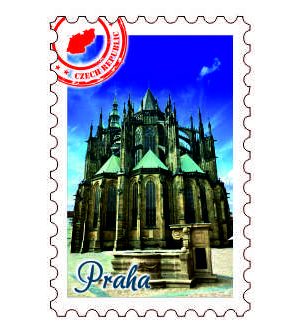 Magnetka známka Praha Pražský hrad
