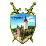 Magnetka kovová Křivoklát štít